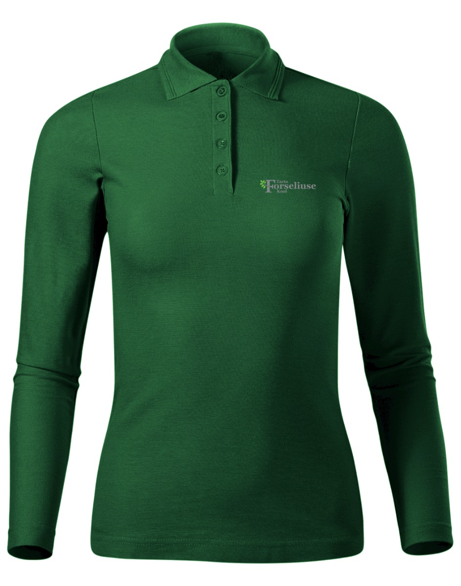 Naiste pikkade varrukatega polosärk, tumeroheline