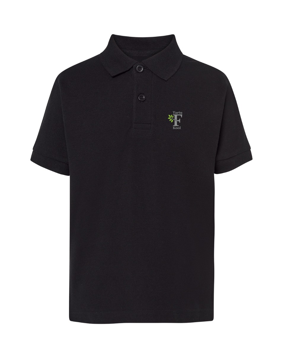 Laste polosärk, must