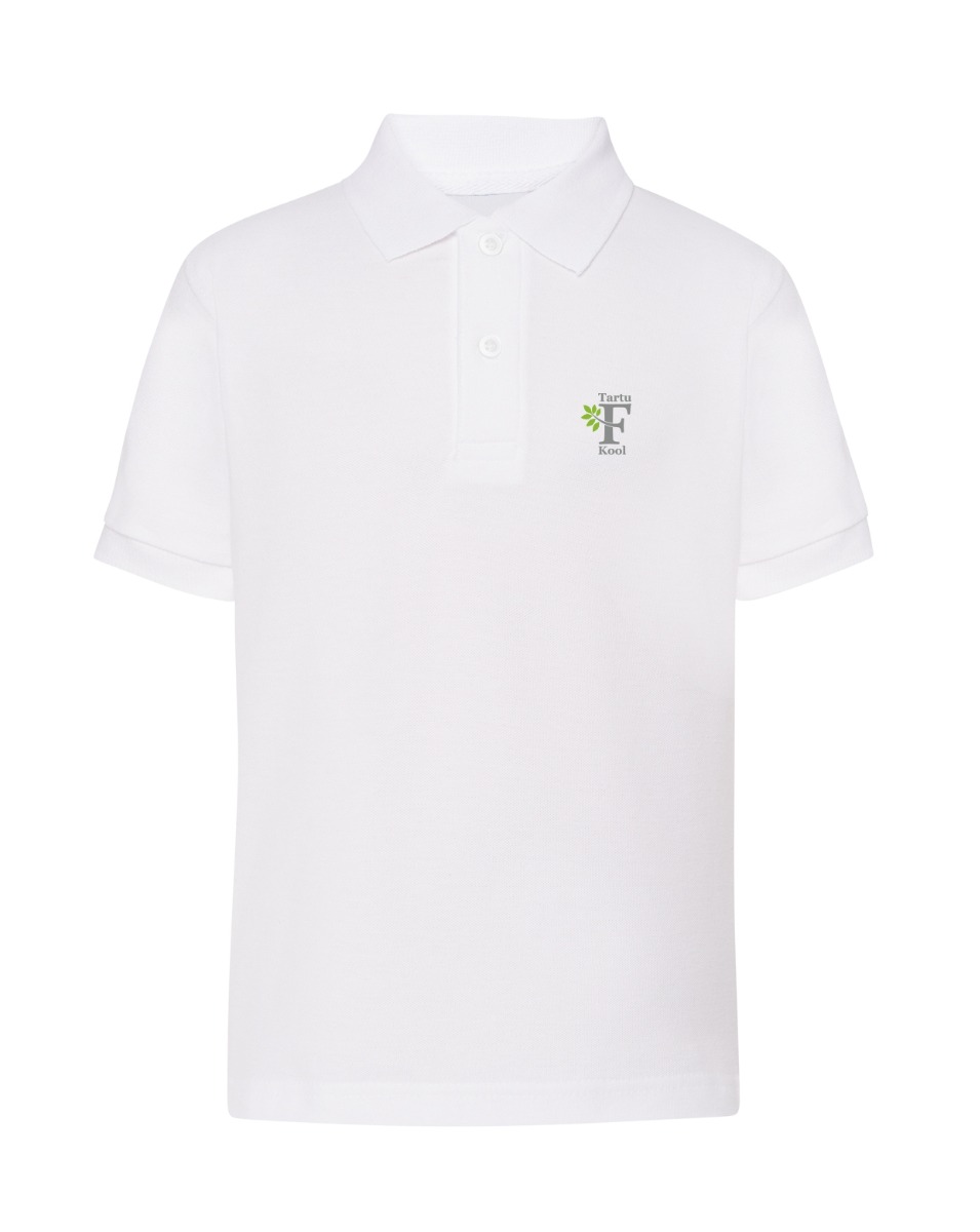 Laste polosärk, valge