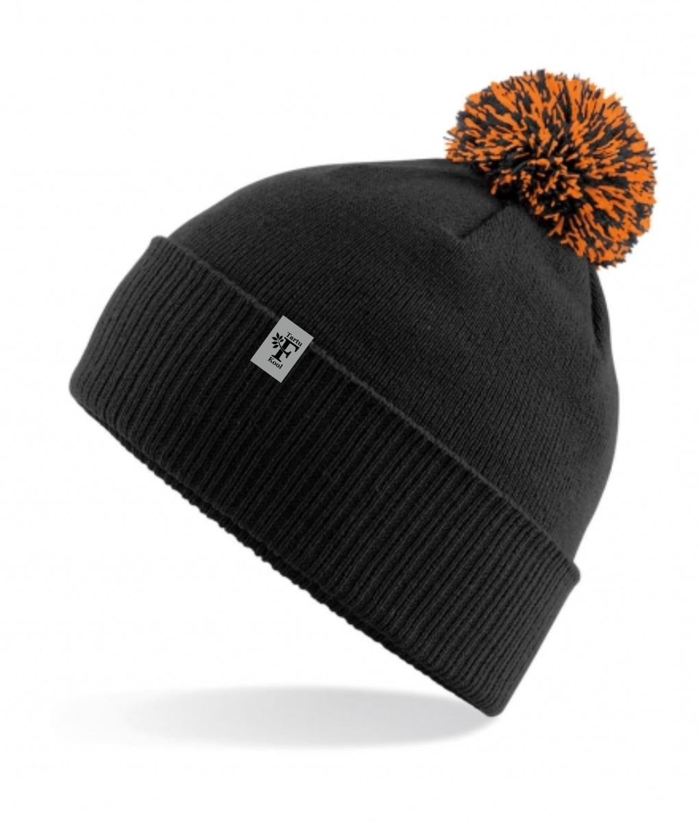 Tutimüts, must-oranz