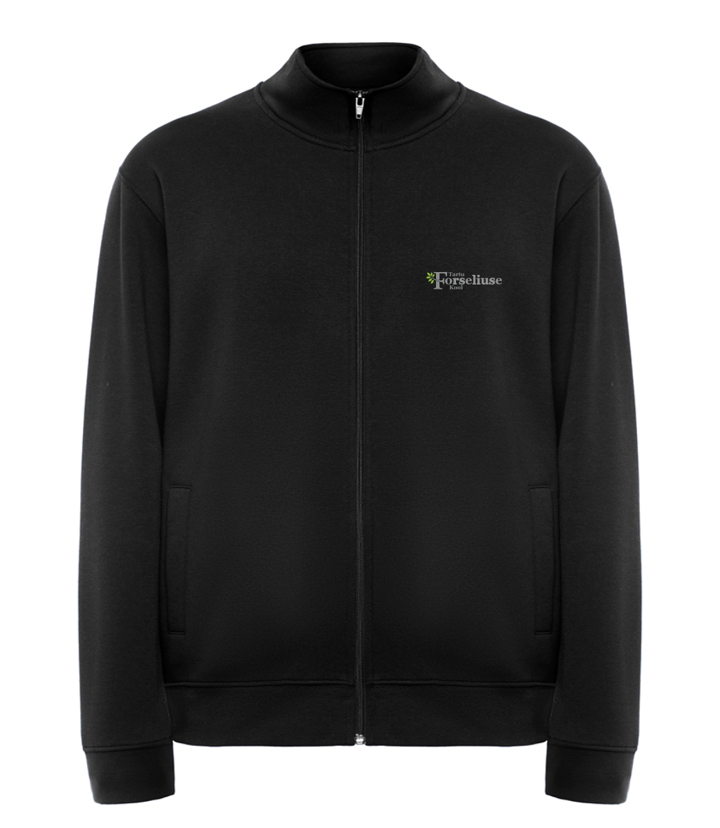 Laste lukuga jakk, must